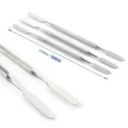 Dental Stainless Steel Cement Spatulas Double Mixing Metal 17.5 Amalgam Scraper