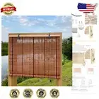 High-Quality Bamboo Curtains - Easy Install 48" W x 74" H Light Filtering Shade