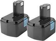 [Shentec] 2-Pack 14.4V 3.5Ah Replacement Battery Compatible with Hitachi EB1414S EB 1414 EB 1414S EB 1424 EB 14B EB 14S 324367,Ni-MH Battery Pack