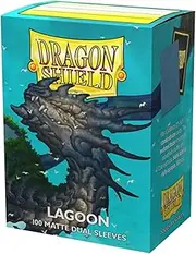 Dragon Shield Matte Dual Card Sleeves 100-Pieces, Standard Size, Lagoon