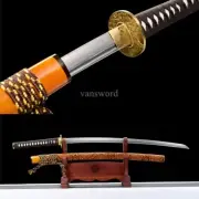 Damascus Folded Steel Japanese Katana Battle Ready Full Tang Samurai Sword Sharp