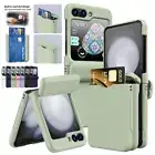 For Samsung Galaxy Z Flip 6 Flip5 Flip4 3 Shockproof Card Holder Hinge Slim Case