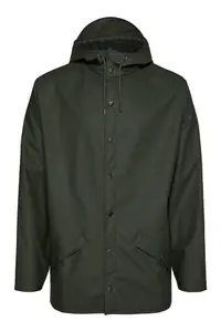 在飛比找誠品線上優惠-RAINS Jacket經典基本款防水外套/ 綠色/ S碼