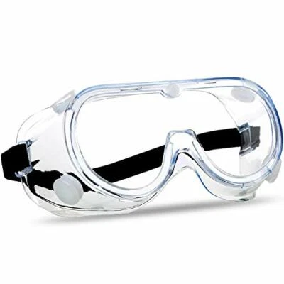 Adjustable Belt Debris Impact-Resistant Wide Vision Protective Lab Goggles