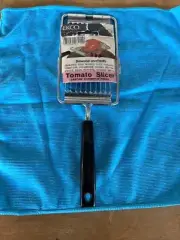 Vintage Ekco Miracle Tomato Slicer Antique Kitchen Tool Black Handle NIP