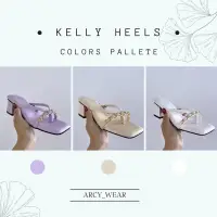 在飛比找蝦皮購物優惠-Kelly HEELS 涼鞋權利鞋女士高跟鞋 PREMIUM