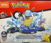 Mega Construx Pokémon Squirtle Evolutions Trio Blastoise Sealed NEW 379pc