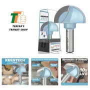 Industrial Grade Core Box Router Bit - 1/2 Inch Shank, Smooth Curves, 2" Cut