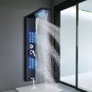 Shower Panel Tower System with LED Rainfall Waterfall Head LED Full Body Jets Sy