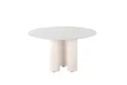 Raimon Furniture Mattia Modern Wooden Ceramic Round Kitchen Dining Table 130cm - White Sevella