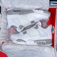 在飛比找蝦皮購物優惠-Air JORDAN 4“WHITE OREO”運動鞋 TC