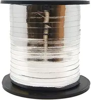 Meteor Party Curling Ribbon, Metallic Silver, 45.7m (50yds)