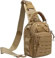 [Generic] Crosbody Sling Bag - Crosbody Bag with Adjustable Strap | Mens Sling Bag Small Chest Pack | Trendy Lightweight Daypack | Storage Pocket Backpack Travel Accessories for Workout Hiking Walking Cycling