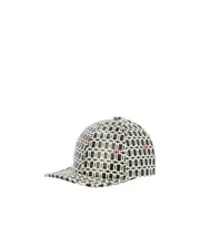 Roger Vivier Geometric Pattern Printed Baseball Cap S,M Black