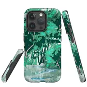 For iPhone 15 Pro Max Case, Shielding Cover, Green Nature