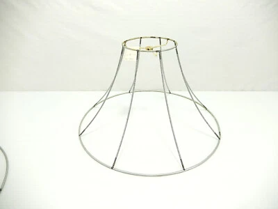 New-Old Stock Round Bell Lamp Shade Frame. 6-18-10.5". LS-240