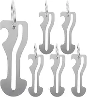 [Jntahecg] 6Pcs Stainless Steel Key Ring, Shopping Cart Grocery Trolley Tokens Unisex Keyrings Decorations