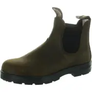Blundstone Mens Brown Mixed Media Leather Chelsea Boots 8.5 Medium (D) BHFO 5752