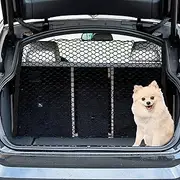 GLIDESMOOTH Dog Car Net Barrier, with Hook, Pet Barrier Car Net, for SUV Pickup Small Car, Mesh Dog Car Net Barrier, Black, 51.18"x35.43"