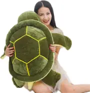 Lertenys Turtle stuffed animal plush pillow, turtle plush doll gift for kids, girls