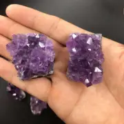 Natural Quartz Crystal Cluster Brazilian Amethyst Druzy Geode Stone Healing Rock