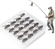 Fly Fishing Bait - Swimbait Fish Lure Soft Bait Fly Assortment - Realistic Simulation Fly Bait, Fake Fishing Bait Gear for Salmon, Trout