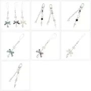 Sweet Bowknot Beads Pendant Phone Straps Bag Charm Key Decoration Chain