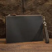 [DLUXCA] Large-Capacity Clutch Bag Retro Hand Bag Business Envelope Bag Document Bag Men's Bag (Color : E, Size : 21 * 30 * 1cm)