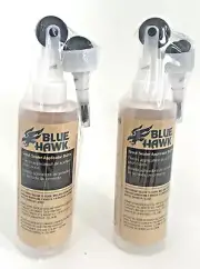 2 Blue Hawk Grout Sealer Applicator Bottles with Brush & Wheel Tip 8.5 Cap - NEW