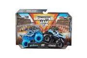 Monster Jam, Official Megalodon Vs. Hooked Die-Cast Monster Trucks, 1:64 Scale, Kids Toys for Boys Ages 3 and up