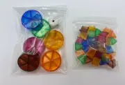 New Translucent Pies Wedges & Die Original Parts Trivial Pursuit Millennium Ed