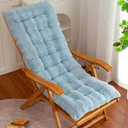 Sun Lounger Cushions, Thick Replacement Garden Sunlounger Cushions, Only Lounge Cushion Pad for Outdoor Garden Recliner Chaise Lounge Chair(Light Blue,40 * 100cm)