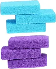 Foot Exfoliator Set 6 Pack Pumice Stone Pedicure Tools Callus Remover Feet Scraping Stone for Daily Skin Care Random Color