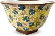 J-Kitchens Workshop Sho~ Full Bloom Square High Stand Rice Bowl, Blue, Hasami Yaki, Made in Japan