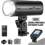 NEEWER Q200 200Ws 2.4G TTL HSS Flash Strobe Light Monolight for Canon Nikon Sony