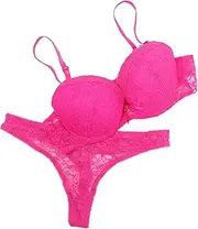 [WRITWAA] Stylish Lace Lingerie Bra Set Push up 80b Elastic Material Safe and Odourless Fit