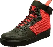[Nike] Men's Sf Af1 Mid Gymnastics Shoes, Multicolor Cargo Khakitotal Crimsoncargo Khaki, 7 US