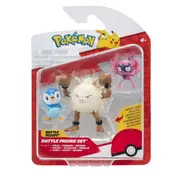 Pokemon Battle Figure Set Piplup + Primeape + Impidimp Action Figure