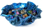 MDG Velvet Compartment Dice Bag with Pockets - Galaxy