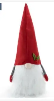 Gnome Holidays Decor tree topper 21” Christmas Tree Santa Martha Stewart