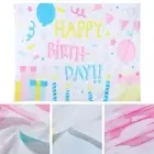 Birthday Multicolored Colorful Balloons Backdrop Tapestry Aesthetic Streamers