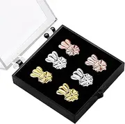 [WLLHYF] 3 Pairs Earring Backs Lifters for Droopy Ears Backs for Heavy Earrings Adjustable Crown Replacements for Droopy Ears Eardrop Dangler(Gold,Silver,Rose Gold)