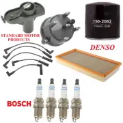 Tune Up Kit Air Oil Filters Cap Wire Spark Plugs For JEEP CHEROKEE L4 2.5L 1998