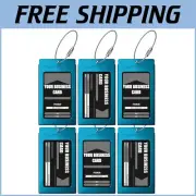 Lightweight 6-Pack Luggage Tags for Personalized Travel - Perfect for Suitcases