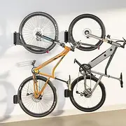 Swivel Bike Wall Mount, No Heavy Lifting Required Bike Wall Mount, Bike Hangers for Garage, Space-Saving Bike Rack Garage, Easy to Load and Unload, Bike Hanger Can Hold Up to 77 lbs, 2 Pack