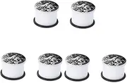[AOKWAWALIY] 3 Pairs Ear Piercing Plugs Ear Gauge Gauges Ears Internally Threaded Flesh Aretes Gauges Piercing Ear Rings Flesh Tunnels Ear Gauge Gauges Ears Ear Gauges