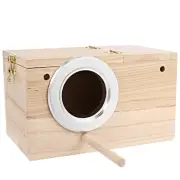 Bird Nests Budgie Breeding Box Birdhouse for Natural Habitat Wild Birds