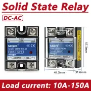10-150A Single-phase Solid State Relay SSR DC-AC Input 3-32V DC Load 24-480V AC