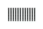 2x 6pc Colourhide 30cm Bindermate Ruler Bookmark For Ring Binder Arch Files BLK