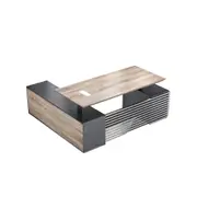 Modern Furniture PHOENIX Sit & Stand Electric Lift Executive Desk220cm Oak&Black